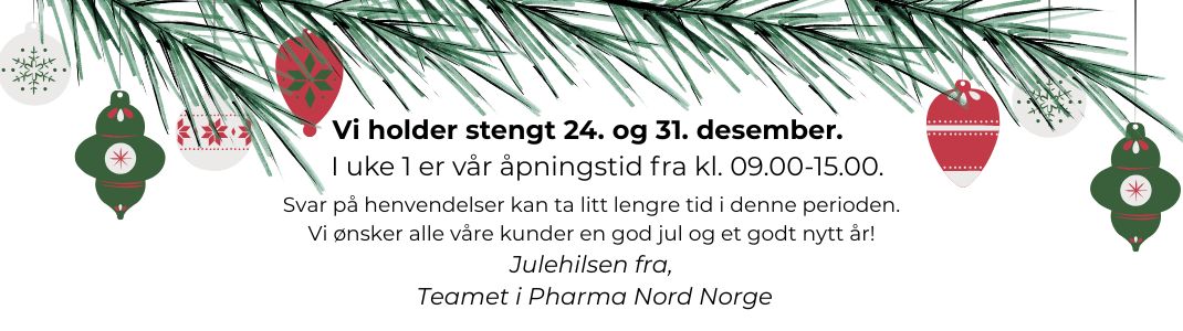 Julehilsen fra Teamet i Pharma Nord Norge